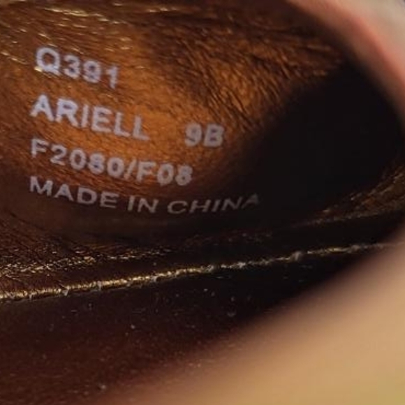 Coach Ariell Patchwork Monogram Signature Gold Flat Ballet Slip On Shoe Women 9 - Picture 8 of 8